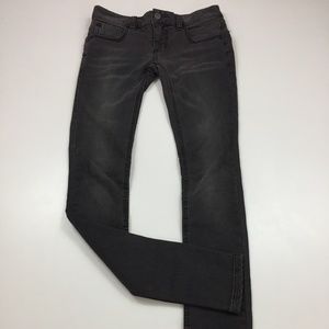 FREE PEOPLE Black/Gray Slim Fit Skinny Jeans
